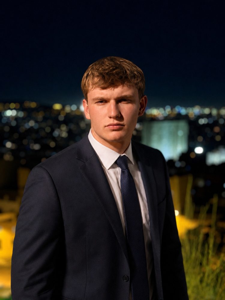 Michael Tilli in a suit